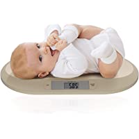 Los mejores  - Avec Maman - Báscula digital para bebés y recién nacidos | Amplia superficie y función de tara | Peso digital con…